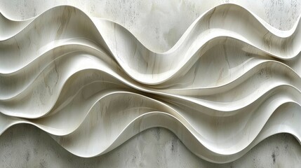 Wavy white elements form a sleek, abstract structure in this background, providing a contemporary and fluid design for product displays or artistic concepts.