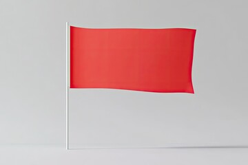 Sharp Image of Flag Signs Front Side in Grey Background