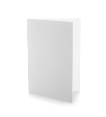 Blank brochure isolated on white