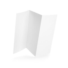 Blank brochure isolated on white