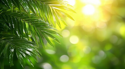 Tropical mint-colored abstract background with soft palm tree shadows, perfect for a professional product presentation template or mockup design.