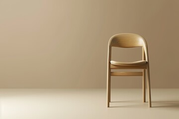 Flawless Picture of Chair Icon Isolated 3D Render Illustration