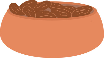 hand drawn sweet dates fruit