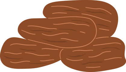 hand drawn sweet dates fruit