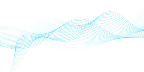 White wave curve lines banner background design. Abstract soft wave lines dynamic flowing blue light isolated background. Vector Illustration of the gray pattern of lines. stripes on white.
