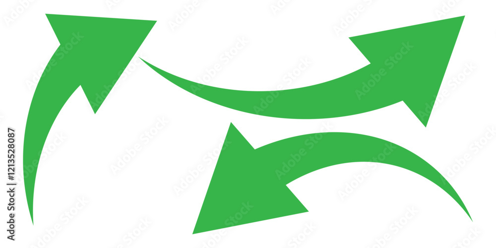 Poster red large forward or left pointing solid long arrow icon sketched as vector symbol