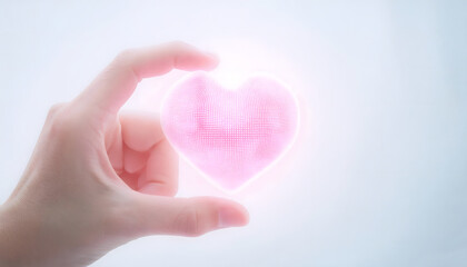 Obraz premium ハートと手
