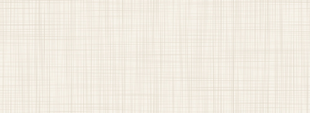 Beige linen seamless texture. Light beige canvas repeating background. Ecru sackcloth fabric material wallpaper. Rough hessian textile. Rustic woven burlap surface. Vector organic cotton backdrop