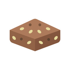Brownies icon with a rich and indulgent design, perfect for enhancing dessert, bakery
