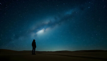 Fototapeta premium Solitude Under the Milky Way
