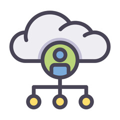 cloud group filled style