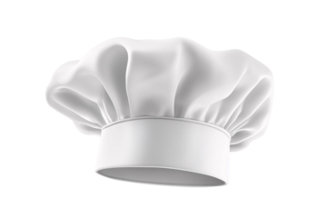 Chef hat isolated on transparent background