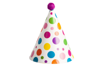 Party hat isolated on transparent background