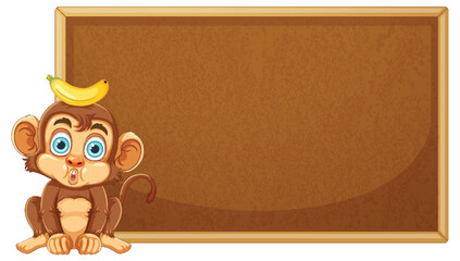 Monkey with Banana and Blank Board