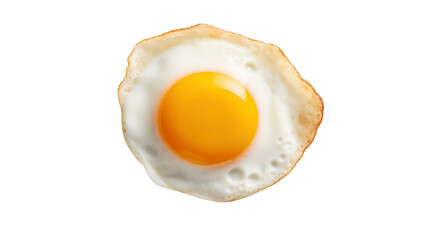 Fried egg isolated on a transparent background 