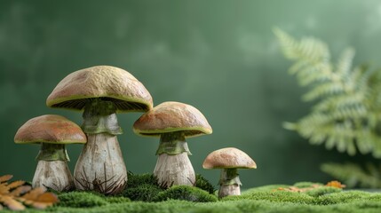 Mushroom against a muted background, wonderful seasonal mushroom. Background gentle, mushroom distinct.