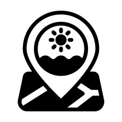 Beach Location solid Style