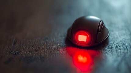 Computer mouse pointer hovering over a red reset button representing the concept of restarting rebooting or refreshing a digital system or device to initiate a new beginning change or transformation