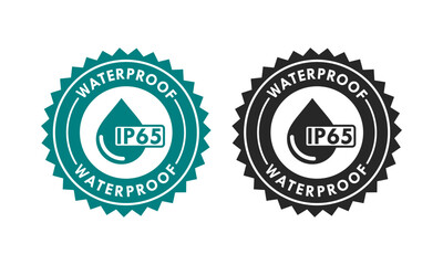 Waterproof ip65 design logo template illustration