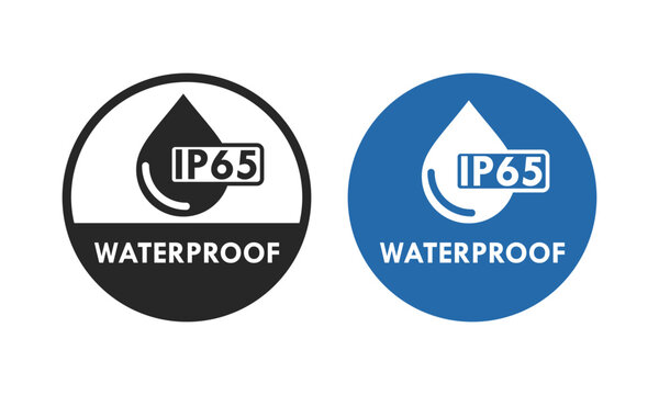 Waterproof ip65 design logo template illustration