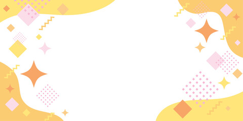 ポップな幾何学模様の背景