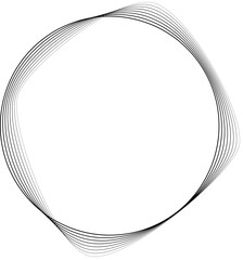 Circle liquid with blend line halftone use for badges, tag, label, logo