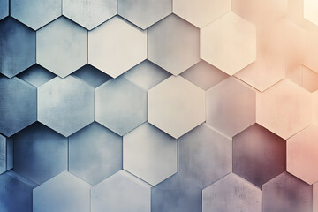 Naklejka premium Subtle textured hexagonal background with elegant gradients and modern design elements