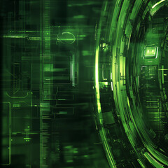 Obraz premium Abstract high tech background image, generative AI illustration