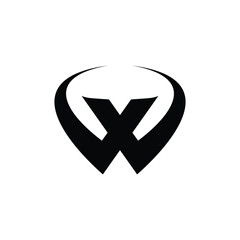 Alphabet letter Initial Monogram logo WX or XW, a unique and modern concept