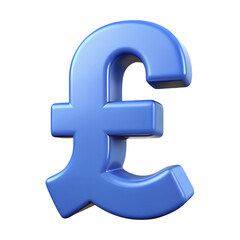 Sign of pound sterling icon in isometric 3d style isolated on white background. Money symbol