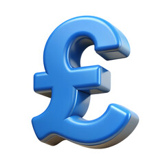 Sign of pound sterling icon in isometric 3d style isolated on white background. Money symbol