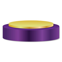 elegant purple 3d podium transparent background