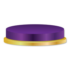 elegant purple 3d podium transparent background