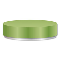 green and silver 3d podium transparent background