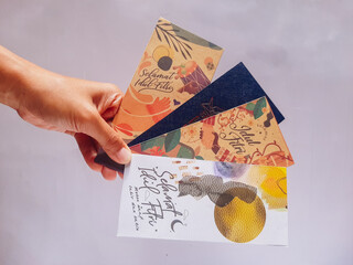Amplop THR or Angpao or Envelopes filled with money to be given to children or family or relations...
