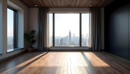 Fototapeta premium empty room with window