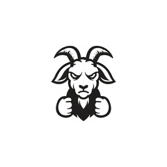 Goat mascot template