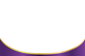 purple and gold corner element design transparent background
