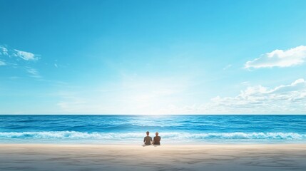 Serene Moments by the Ocean at Sunset