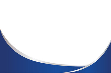 Obraz premium blue and silver corner element design transparent background