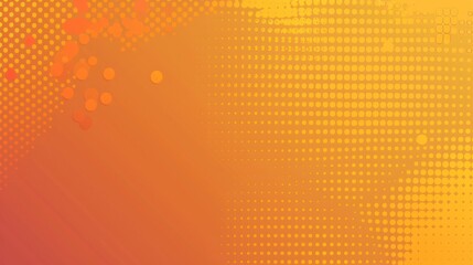 Orange and Yellow Halftone Background