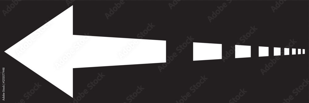 Poster dashed arrow set. vector doodle dot line. thin pointer arrows. eps 10.