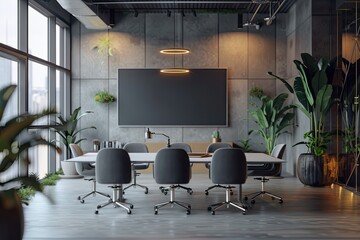 High Detail Visual of Company Logo Mockup Office Logo Mockup