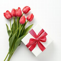 Fototapeta premium Red Tulips 