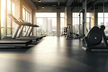 High Detail Visual of Fitness Rack Card Dl Flyer Template