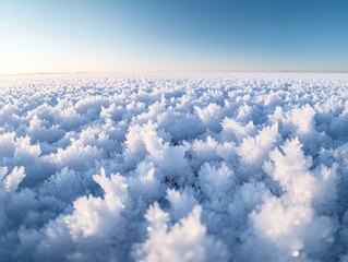 Fototapeta premium Fluffy Clouds Floating Across a Clear Blue Sky