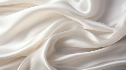 luxurious cream silk fabric drape