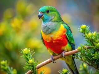 Red-Rumped Parrot Aerial Photography: Stunning High-Resolution Images of Australian Birds