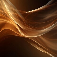 Coffee Colors Abstract Digital Background with Smooth Flow, Generative AI
