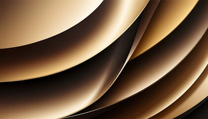 Abstract Brown and Gold Curving Layers Design
